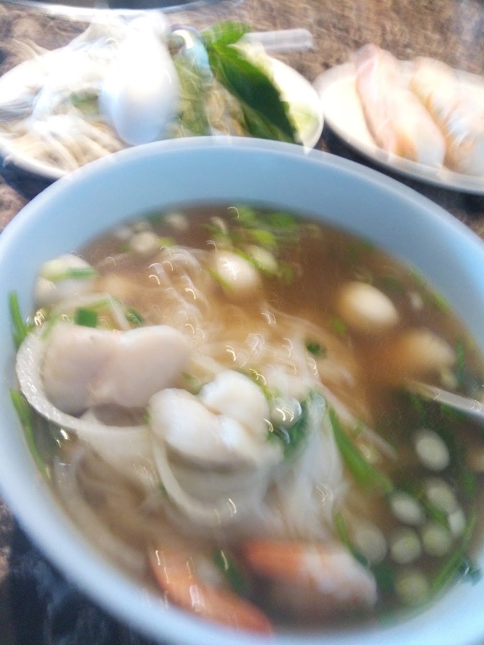 Menu page with pho, sides, and drinks.